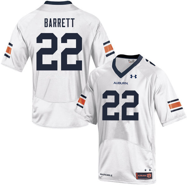 Men's Auburn Tigers #22 Devan Barrett White 2021 College Stitched Football Jersey